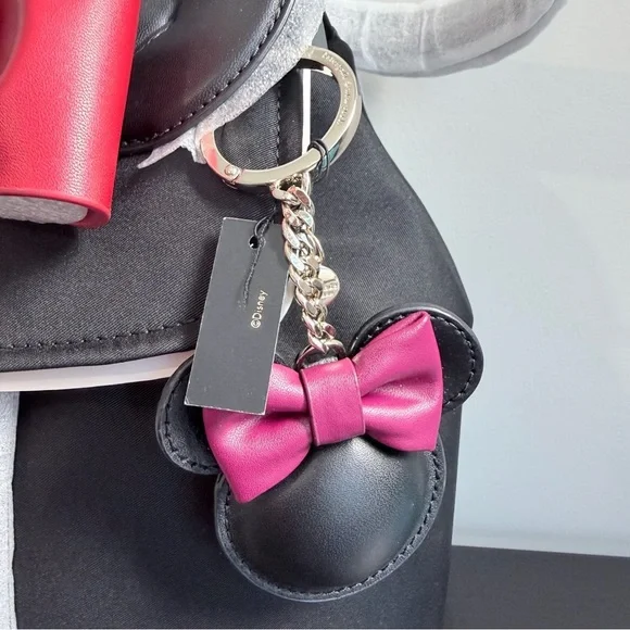 DisneyX Kate Spade New York Minnie Backpack and Minnie Mouse key/Purse charm - Picture 4 of 12